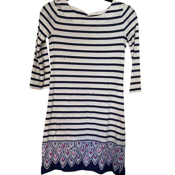 Lilly Pulitzer Beacon Navy Striped Dress, XXS - Picture 3 of 8